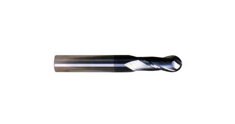 (English) Carbide end mills, 2 Flute Short Length Ball Nose